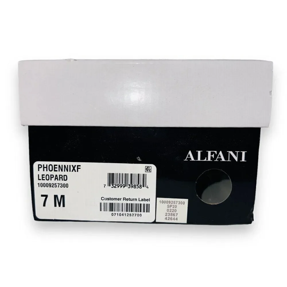 Alfani Phoennix D'Orsay‎ Flats Leopard Print 10009257300 Women's 7M